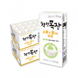 건국유업 착한목장 소화가 잘되는 락토프리 멸균우유 190ml X 48팩